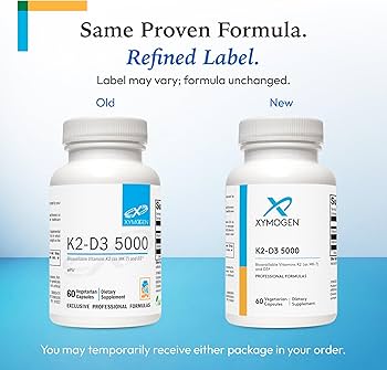 Xymogen Vitamin D3 5000 IU - Natural Daily Wellness Supplement
